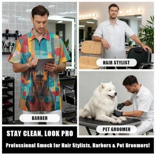 Funny Print Barber Jackets & Smocks - Image 6