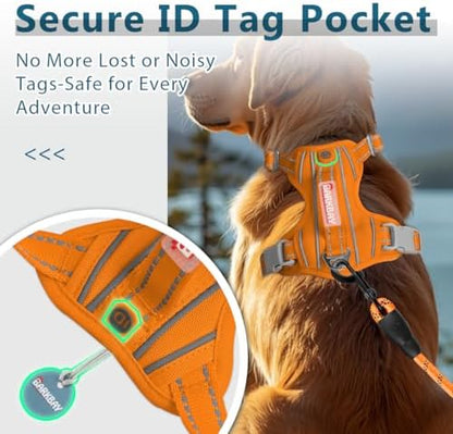 BARKBAY No Pull Dog Harness for Large Dogs, ID Tag Holder Dog Vest - Image 3