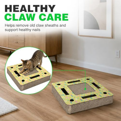 A&E Cage Co Square Cardboard Cat Scratcher - Image 4