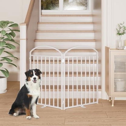 SNUOWU 2 Panels Full Matel Freestanding Dog Gates - Image 4