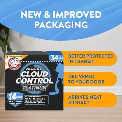 ARM & HAMMER Cloud Control Platinum- Improved Packaging Clumping Cat Litter - Image 2