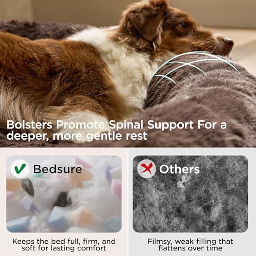 Bedsure SupportMax® Calming Dog Beds Large Sized Dog Washable Pet Bed - Image 3