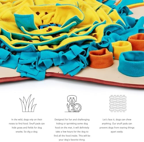 AWOOF Pet Snuffle Mat for Dogs, Interactive Feed Game for Boredom, Encourages - Image 2