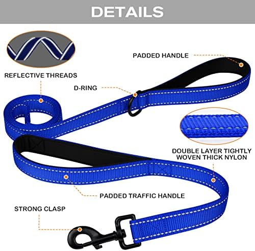 Joytale Dog Leash for Large Dogs that Pull, Double Handle, Royal Blue - Image 3