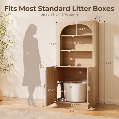 Amunrbrek Tall Cat Litter Box Enclosure - Image 7