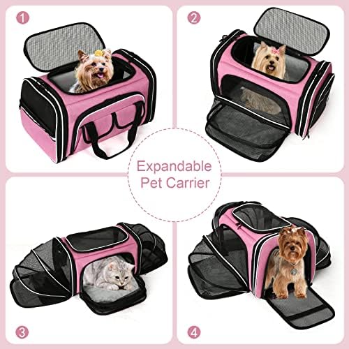 Estarer Soft Sided Pet Carrier Airline Approved, 4 Sides Expandable Collapsible - Image 2