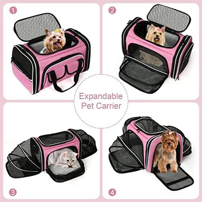 Estarer Soft Sided Pet Carrier Airline Approved, 4 Sides Expandable Collapsible - Image 2