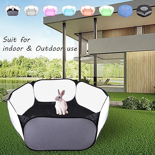 Small Animals Playpen, Portable Pop-up Open Interactive Pet Tent, Indoor - Image 6