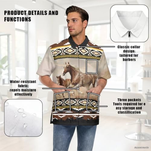 Funny Print Barber Jackets & Smocks - Image 5