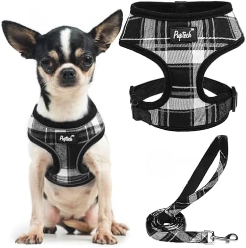 PUPTECK Small Dog Harness and Leash Set No Pull by PUPTECK