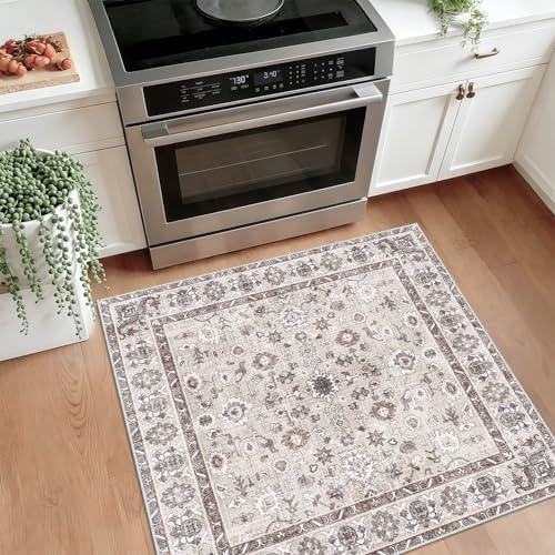 Washable 2x2 Square Bathroom Rug - Image 2