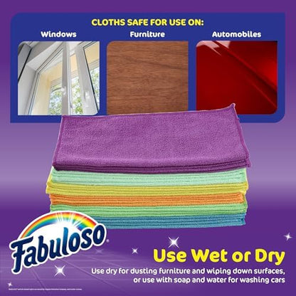 Fabuloso Microfiber Cleaning Cloths, 13x13 in - Image 6