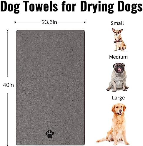 Puomue Microfiber Dog Towels for Drying Dogs, Super Absorbent and Soft Pet - Image 3