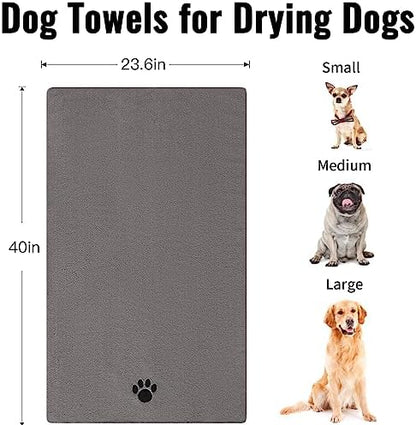 Puomue Microfiber Dog Towels for Drying Dogs, Super Absorbent and Soft Pet - Image 3