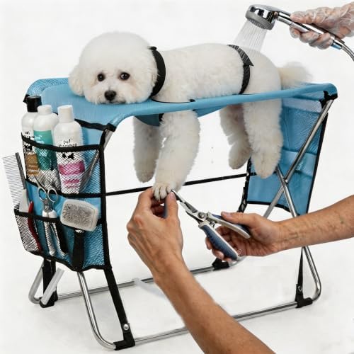 Foldable Pet Grooming Hammock for Small Dogs & Cats - 30lb by Unknown