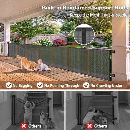 GRENFU 200" Extra Wide Retractable Baby Gates - Image 2