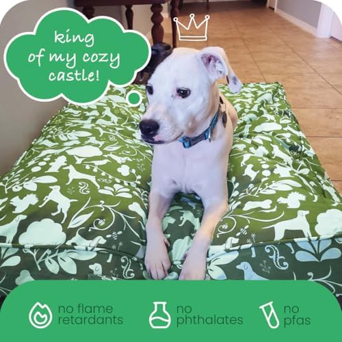 Molly Mutt Light Green Dog Bed Cover, Non-Toxic & 100% Cotton - Image 6