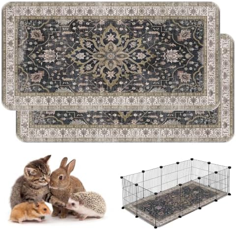 Washable Guinea Pig Pee Pads, Absorbent Reusable Guinea Pig Cage Liners by Peepads
