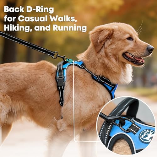 PoyPet No Pull Dog Harness Large, Reflective Vest - Image 3