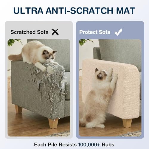 157.5" x 15.8" Cat Scratch Furniture Protector, Self-Adhesive Couch Protector - Image 5