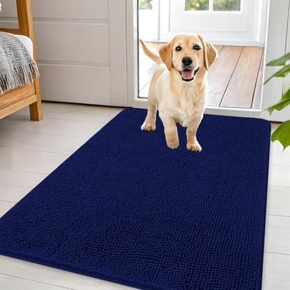 OLANLY Dog Door Mat for Muddy Paws 44x32, Super Absorbent Chenille Mud Mat by OLANLY
