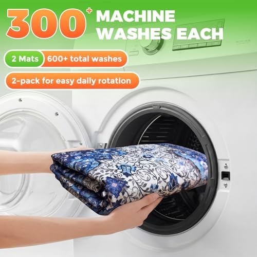 Hompet Cat Litter Mat 2 Pack, 20x60 Large Machine Washable Trapping Mats - Image 6