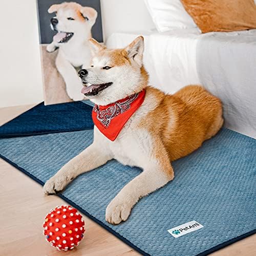 PetAmi Waterproof Dog Blanket, Leakproof Puppy Blanket, 40x60 Navy Blue - Image 5