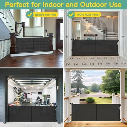 Reinforced 60" Wide Retractable Baby Gates - Image 4
