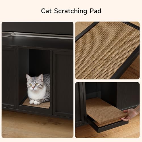ONBRILL 63 Inches Cat Litter Box Enclosure - Image 5