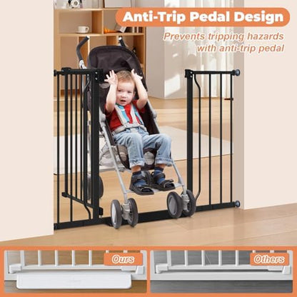 29"-45" Baby Gate, No Drilling Auto Close Dog Gate Indoor - Image 3