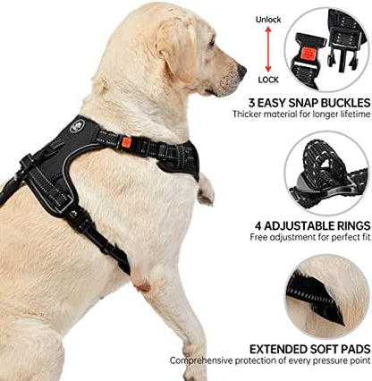 NESTROAD Dog Harness for Medium Sized Dog, No Pull Dog Vest Harness Set - Image 4