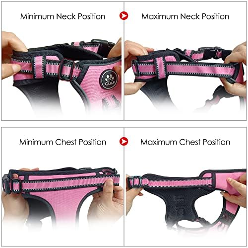 NESTROAD Dog Harness for Small Sized Dog, No Pull Dog Vest Harness Set - Image 5