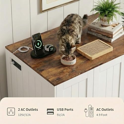 Garvee Cat Litter Box Enclosure, Large Cat House - Image 4