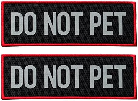 2 Pcs Reflective Do Not Pet Patch by FITZNORA