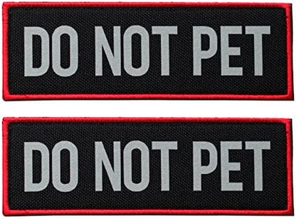 2 Pcs Reflective Do Not Pet Patch by FITZNORA