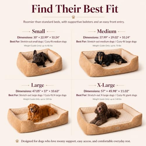 Cooling Orthopedic Dog Bed for Large Dogs, Memory Foam, Washable Cover - Image 2