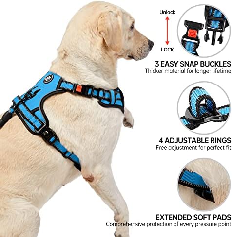 NESTROAD Dog Harness for Medium Sized Dog, No Pull Dog Vest Harness Set - Image 4
