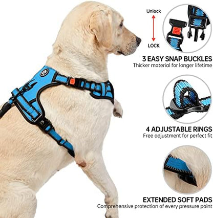 NESTROAD Dog Harness for Medium Sized Dog, No Pull Dog Vest Harness Set - Image 4