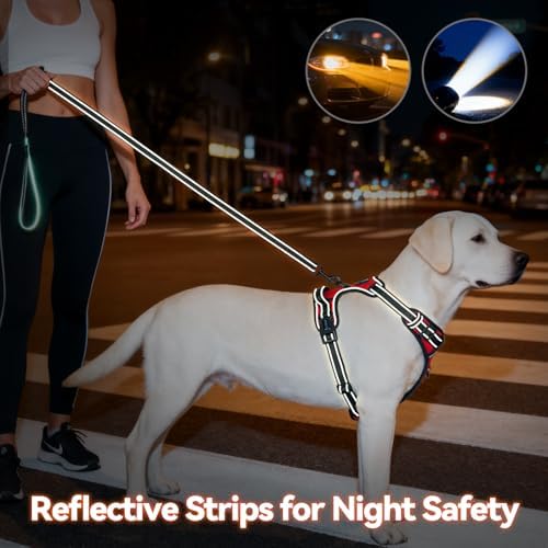 PHOEPET No Pull Dog Harnesses for Small Dogs Reflective Adjustable - Image 5
