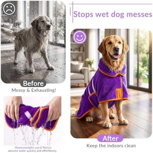 Bienbee Dog Bathrobe, Super Absorbent - Image 2