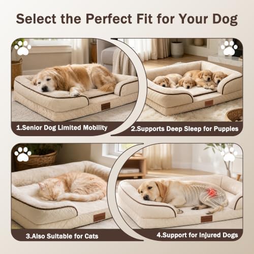 Large Dog Sofa Bed with Reusable Potty Pad - Image 4