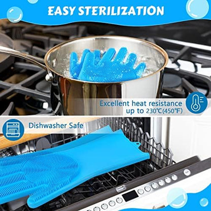 Pecute Silicone Pet Grooming Gloves - Image 5