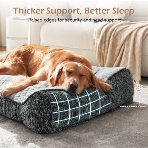 JOEJOY Orthopedic Dog Bed Medium Sized Dogs, Extra Thick Supportive Big Dog - Image 3