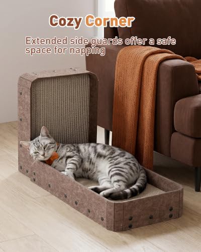 26.8" Cat Scratcher, L-Shaped Scratch Pad - Image 5