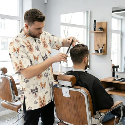 Funny Print Barber Jackets & Smocks - Image 3