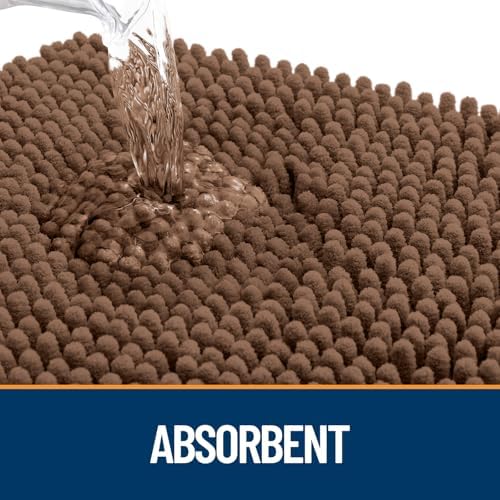 OLANLY Dog Door Mat for Muddy Paws 59x24, Super Absorbent Chenille Mud Mat - Image 3