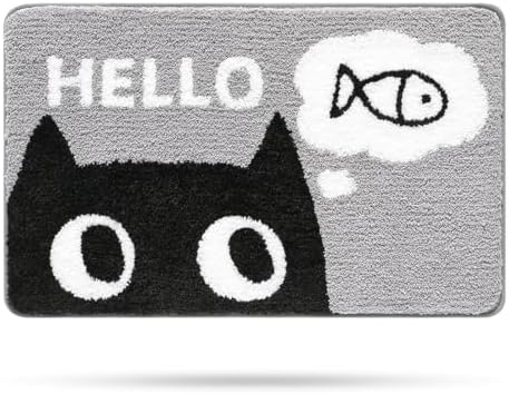 Molesun Cat Bath Mat 20x31, Soft Absorbent Microfiber Bath Rugs by Molesun