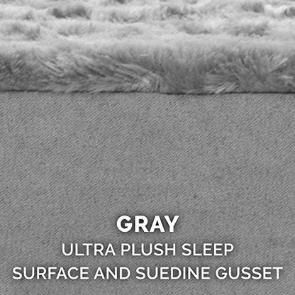 Furhaven Replacement Dog Bed Cover Ultra Plush Faux Fur & Suede Mattress - Image 4