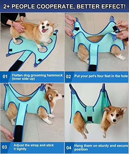 Kkiimatt Dog Grooming Hammock, XS Size Hanging Harness Holder - Image 4