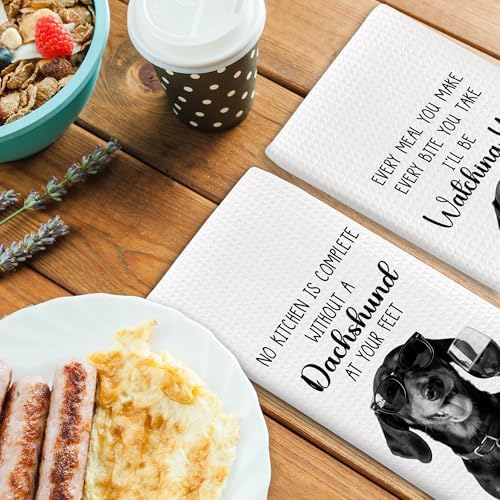 Dog Kitchen Towels Decor Set of 2 - Image 4